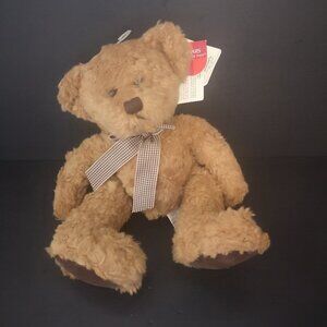 NWT Russ Berrie Collectable Langley "Bears from the Past" Brown Bear w/ Bow 11"